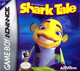 Shark Tale box art for GameBoy Advance